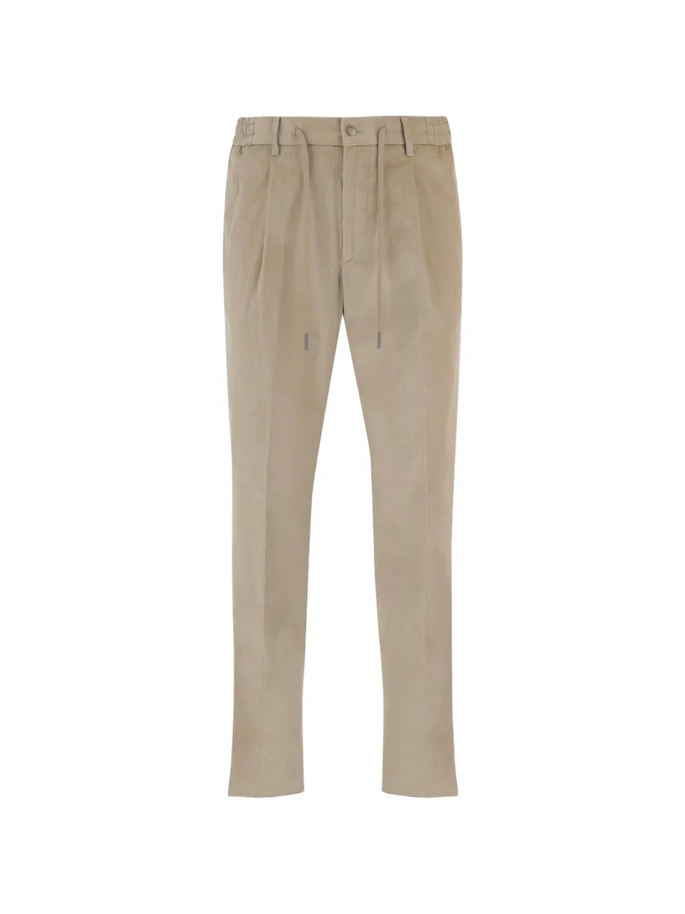 Tagliatore drawstring corduroy trousers - Nude