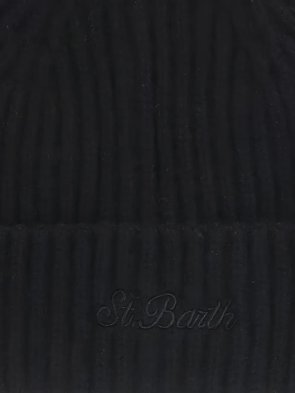 MC2 Saint Barth Black Wengen alpaca blend beanie Zwart