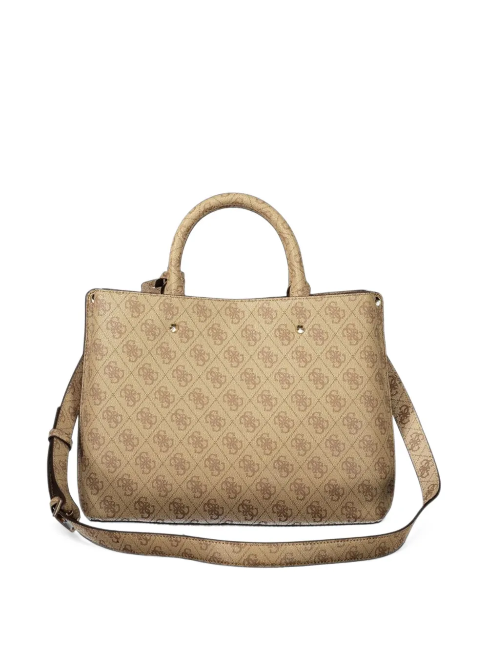 GUESS USA Shopper met monogramprint Beige