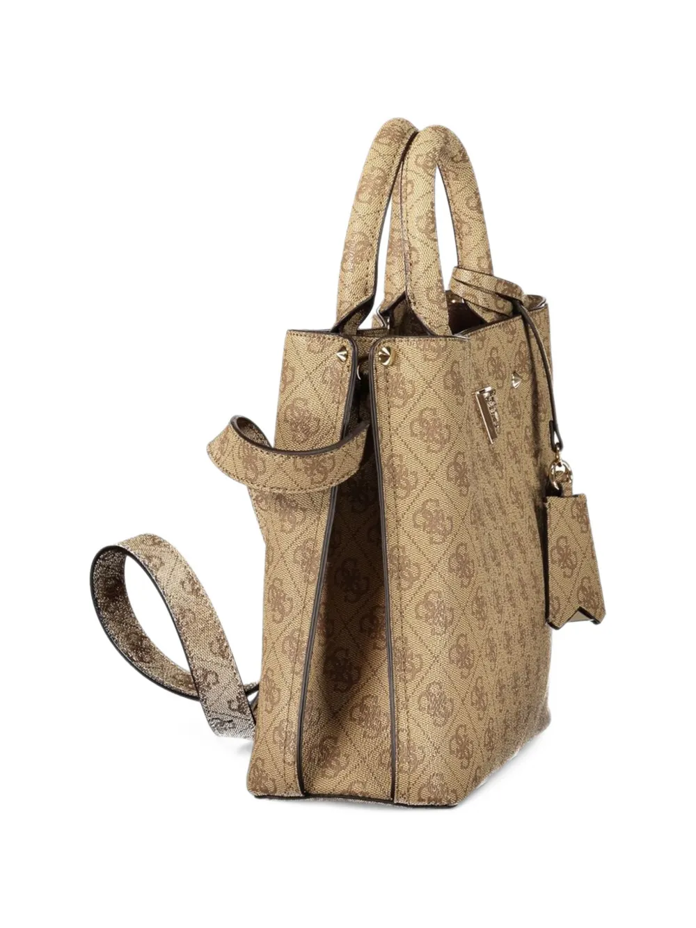 GUESS USA Shopper met monogramprint Beige