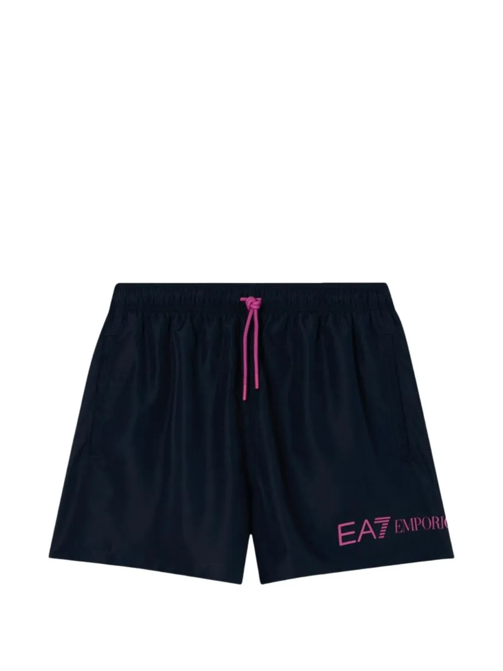 Ea7 Emporio Armani logo-print drawstring swim shorts - Blu