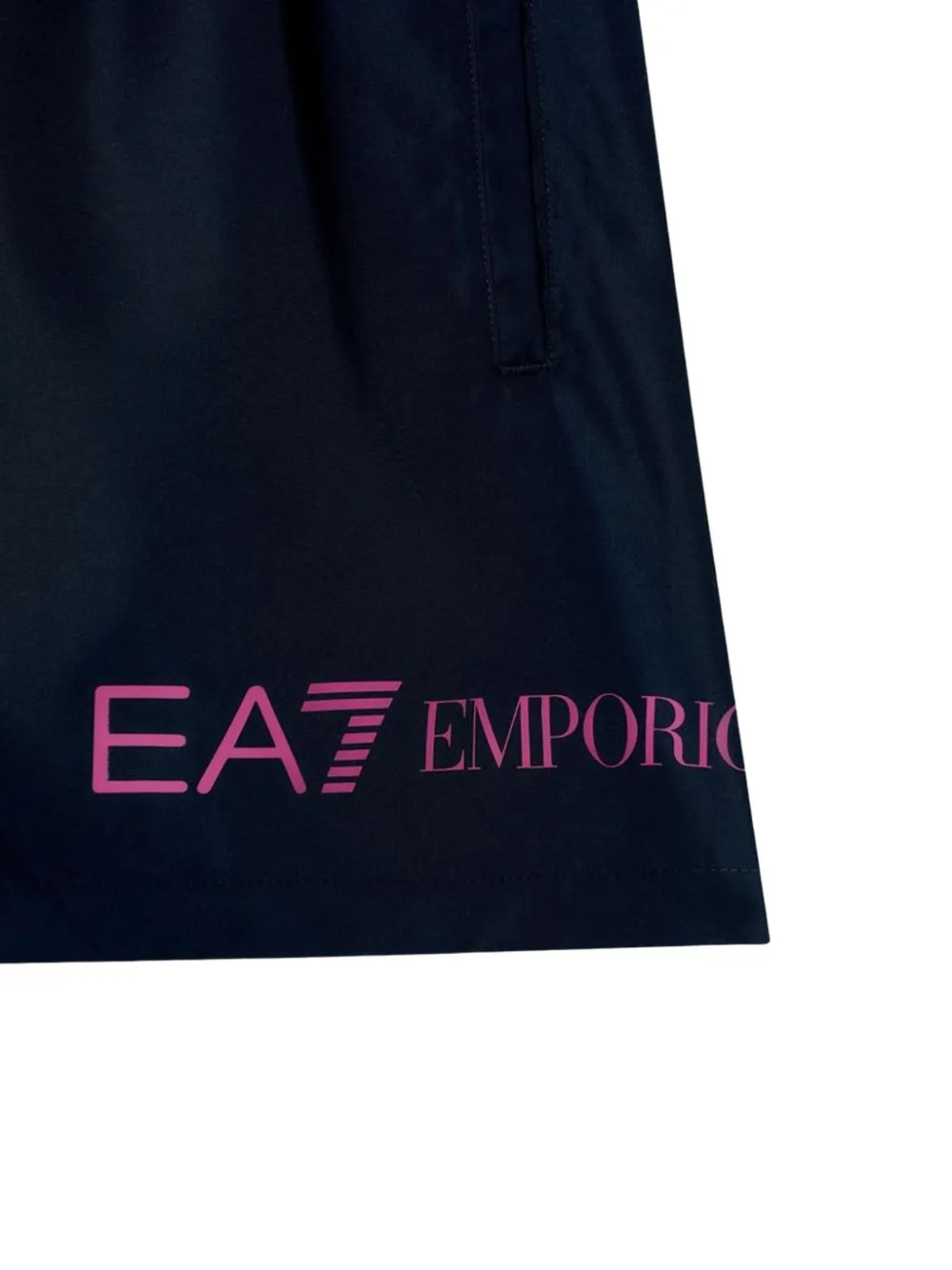 Ea7 Emporio Armani logo-print drawstring swim shorts Blauw