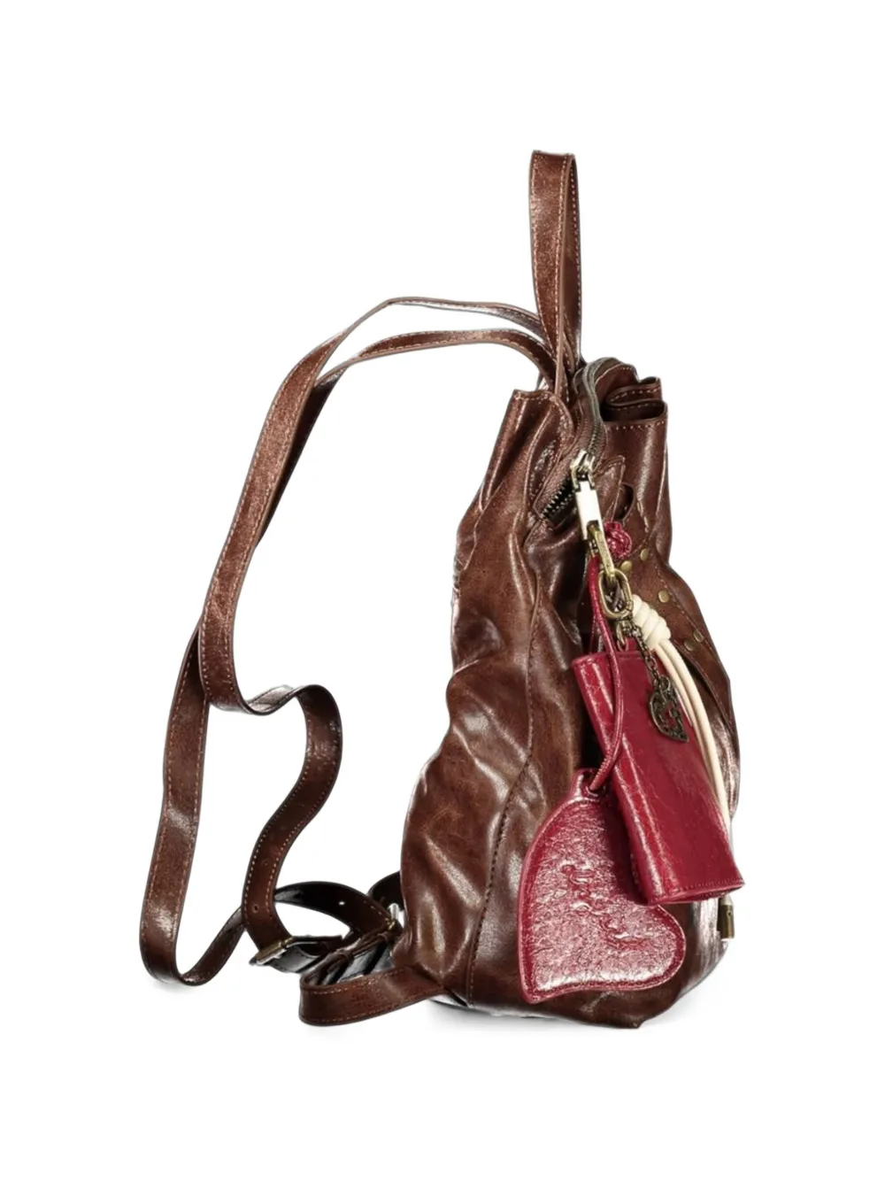 Desigual mini studded buckled backpack Bruin