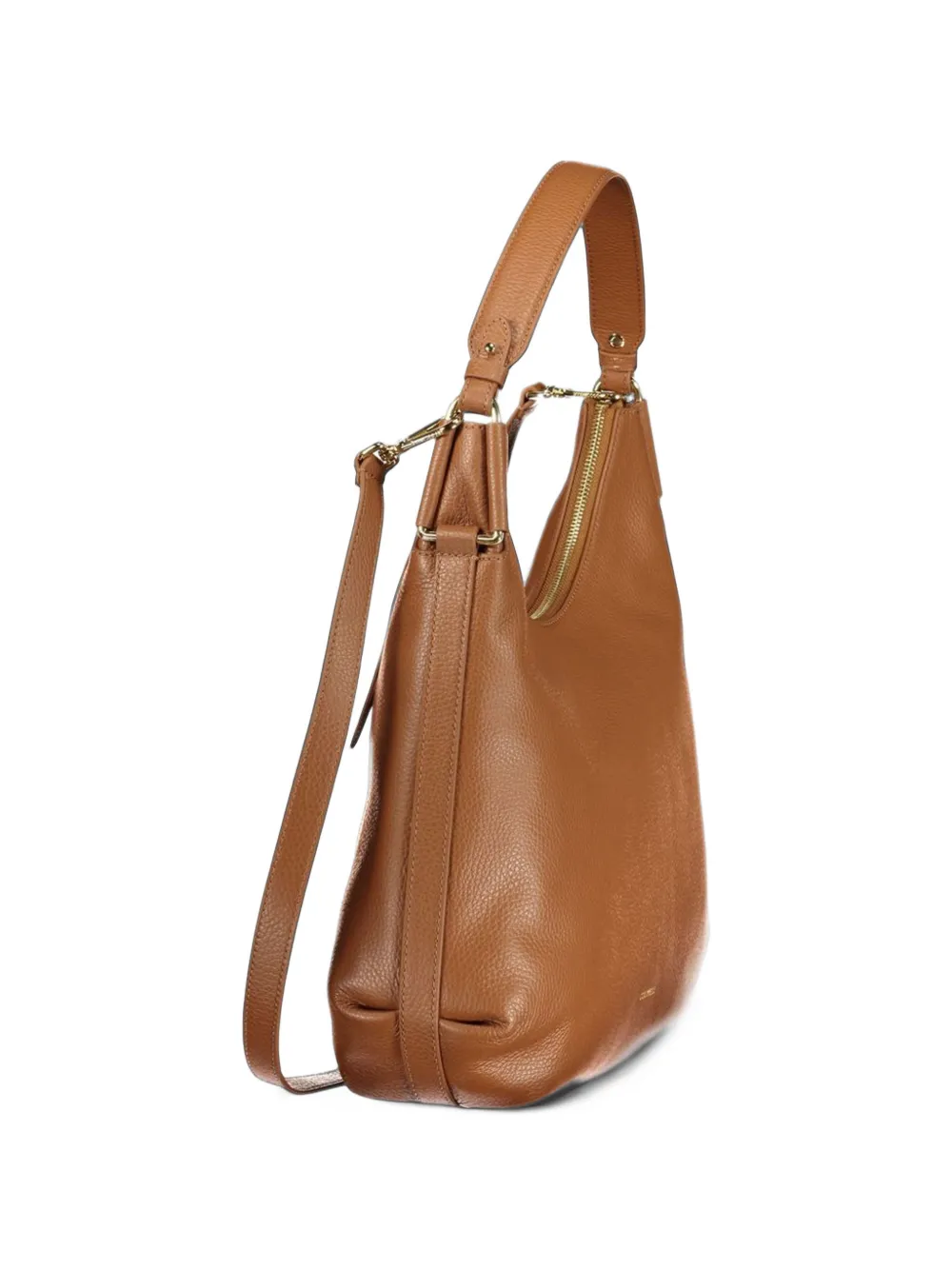 Coccinelle medium Rebekka grained leather tote bag Bruin