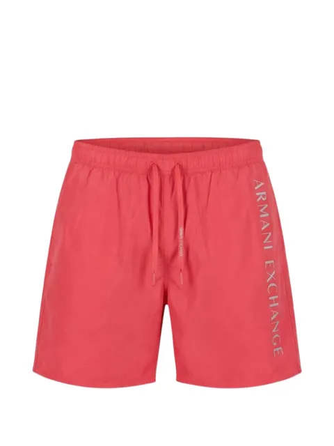 Armani Exchange logo-print drawstring swim shorts