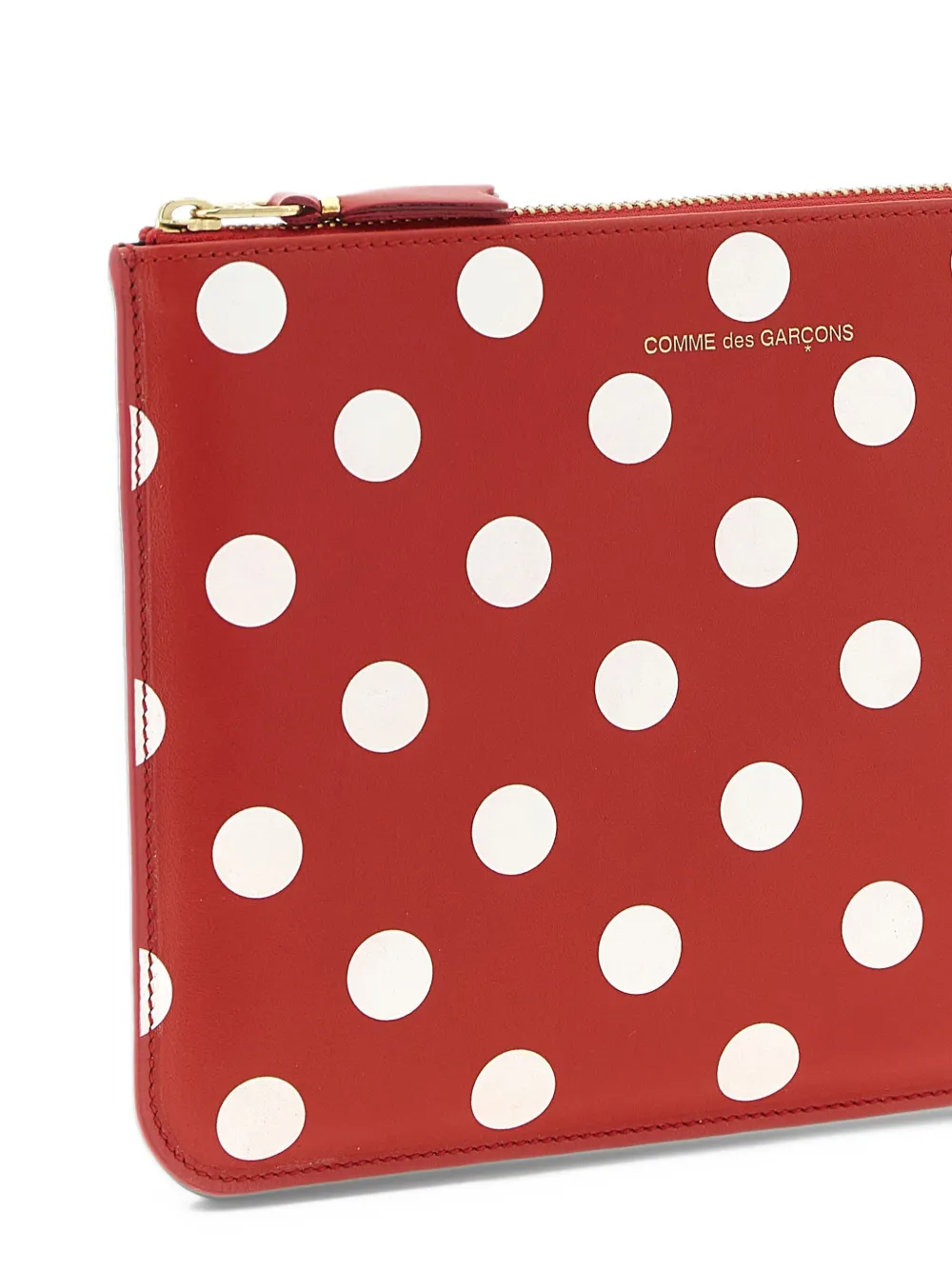 Comme Des Garçons Portemonnee met stippen Rood