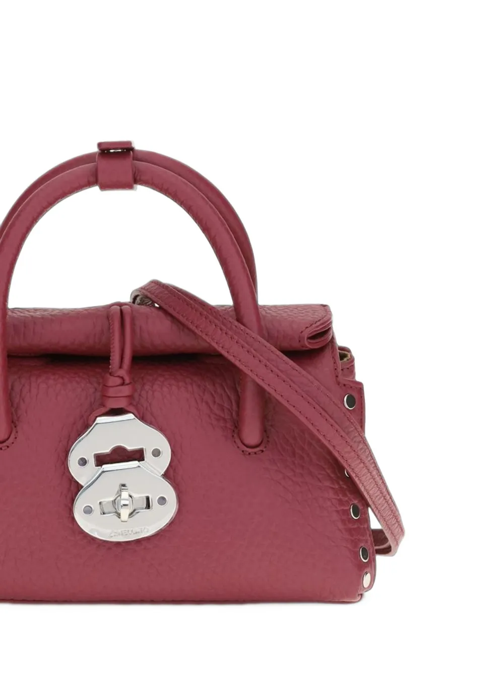 Zanellato Small Dotta Baby studded tote bag Roze