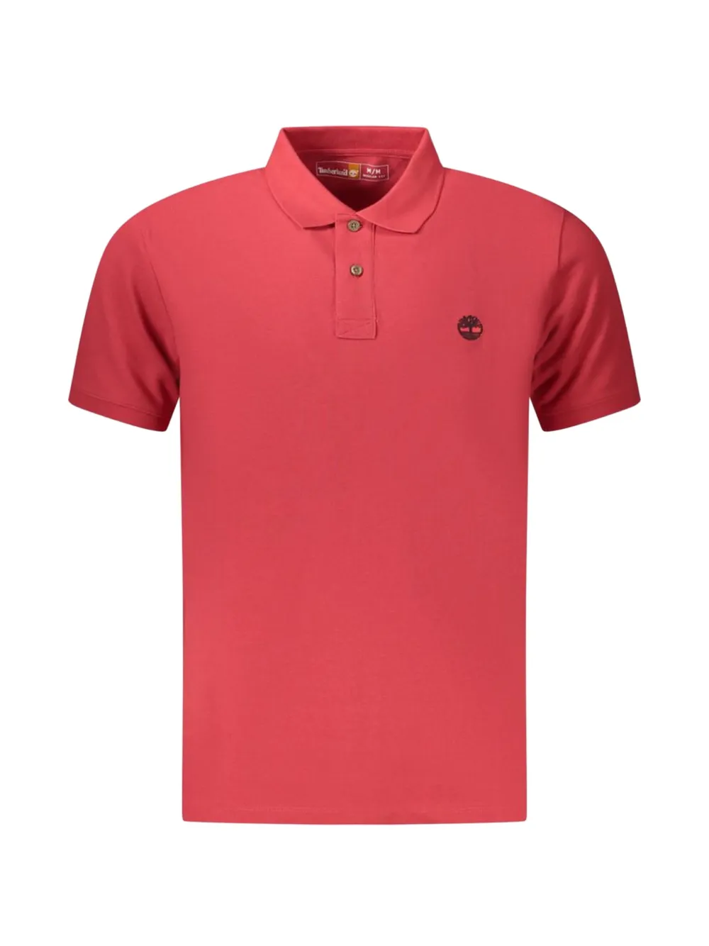 Timberland Logo-embroidered Cotton Polo Shirt In Red