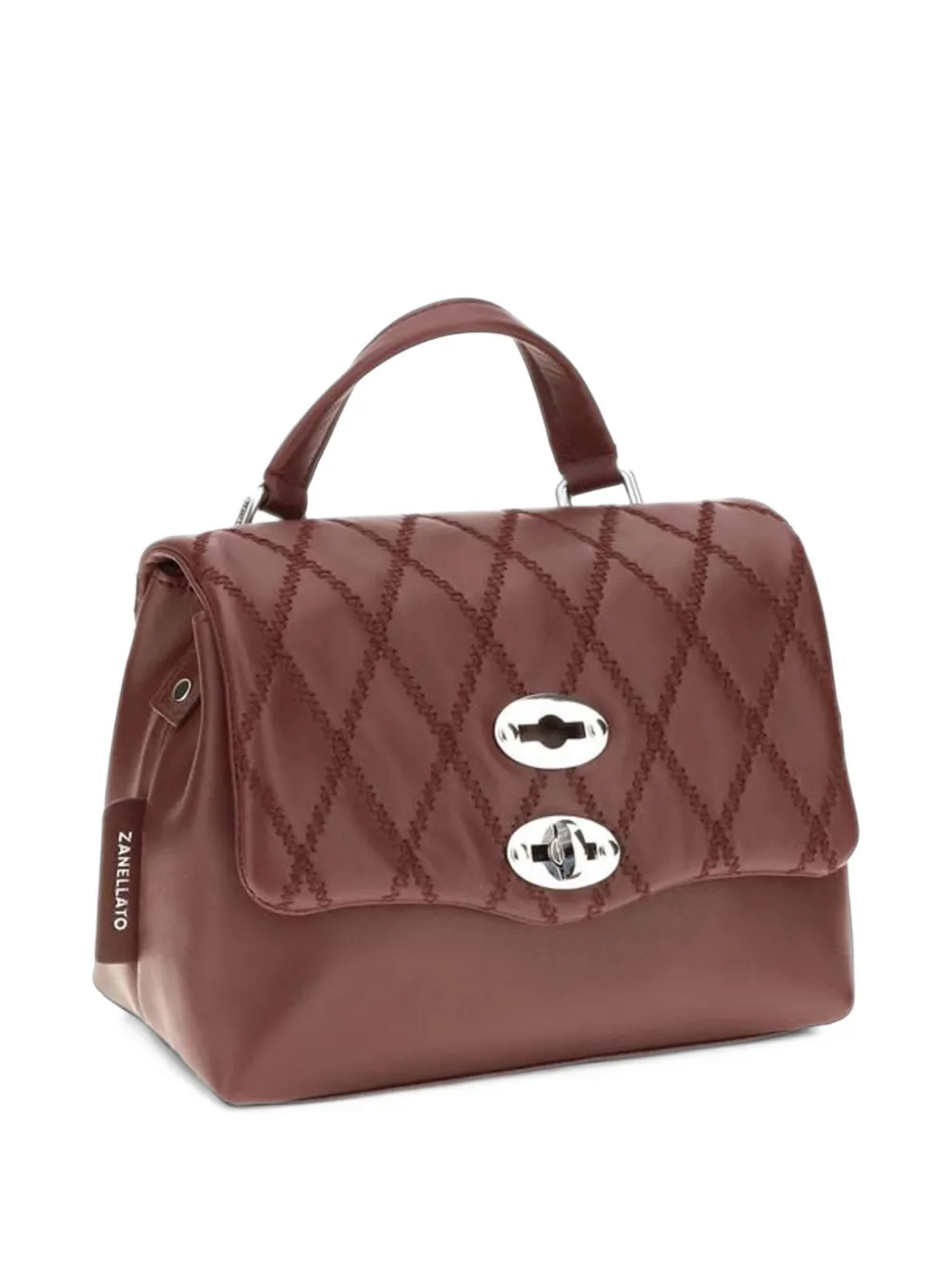 Zanellato Postina quilted leather tote bag Rood