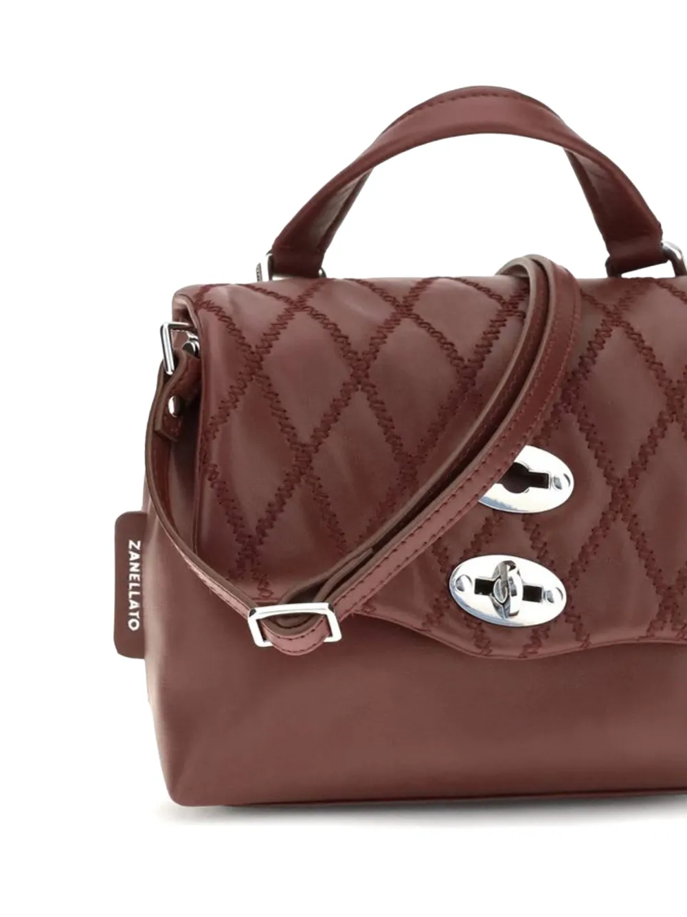 Zanellato Postina quilted leather tote bag Rood