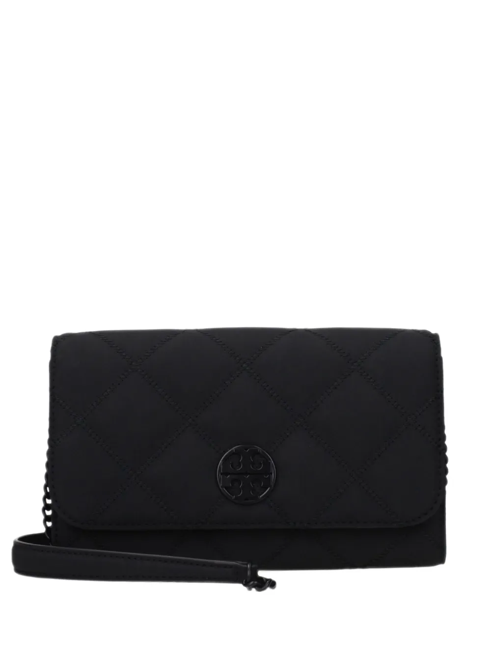 Tory Burch quilted leather shoulder bag Zwart