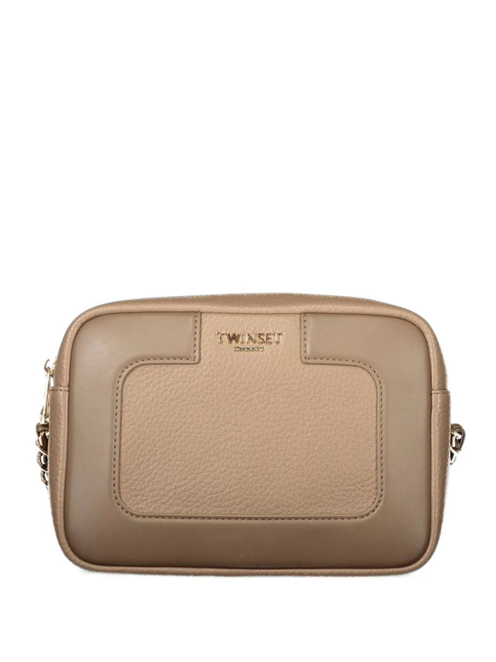 TWINSET logo-plaque shoulder bag - Toni neutri