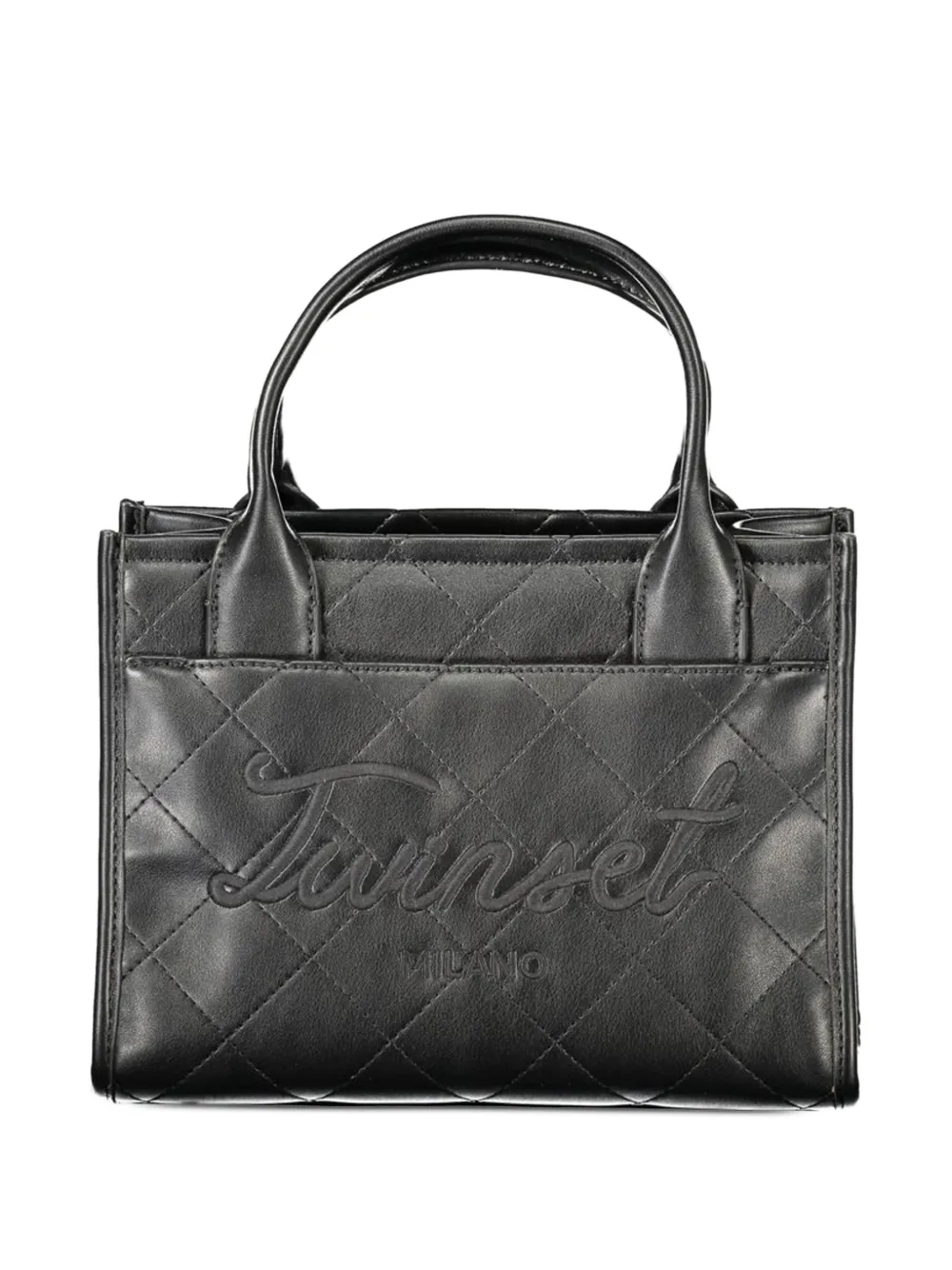 TWINSET Shopper met geborduurd logo Zwart