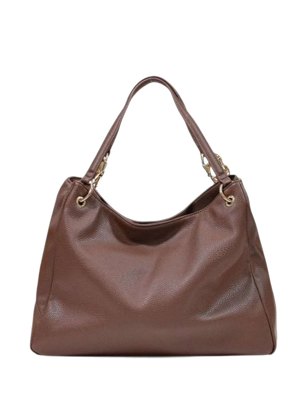 Love Moschino logo-plaque pebbled-effect tote bag Bruin