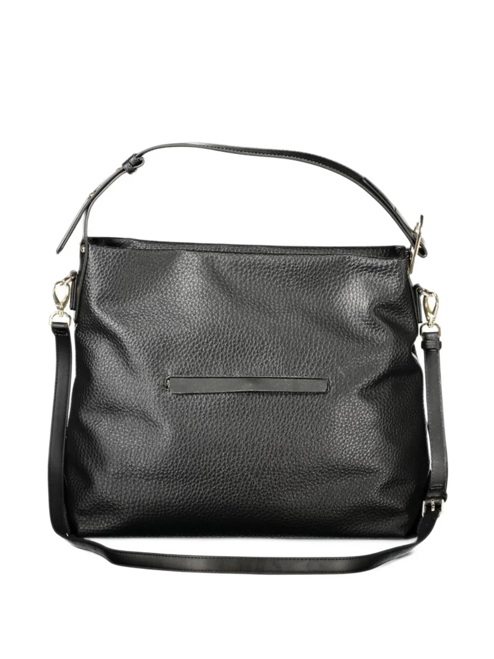 MARIO VALENTINO grained-effect tote bag Zwart