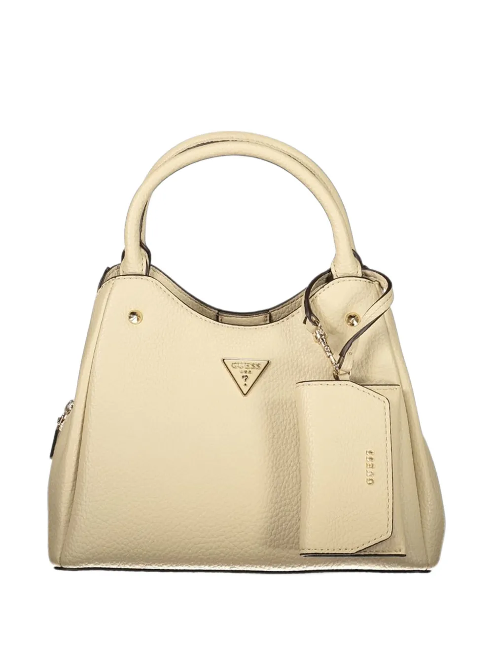 GUESS USA logo-plaque pebbled tote bag Wit