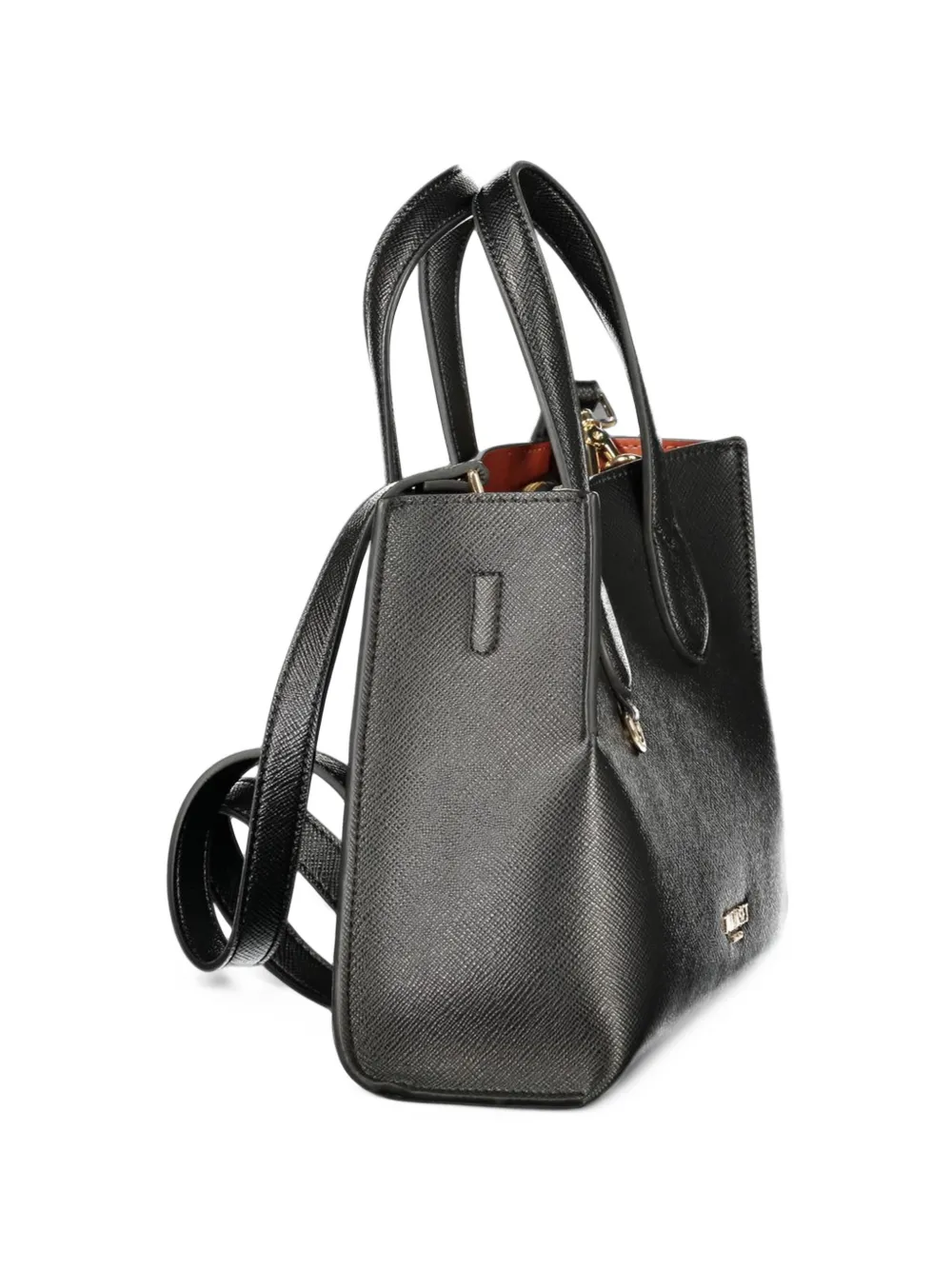 TWINSET saffiano-effect tote bag Zwart