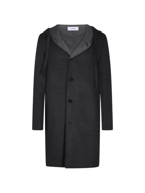 Lardini hooded wool coat