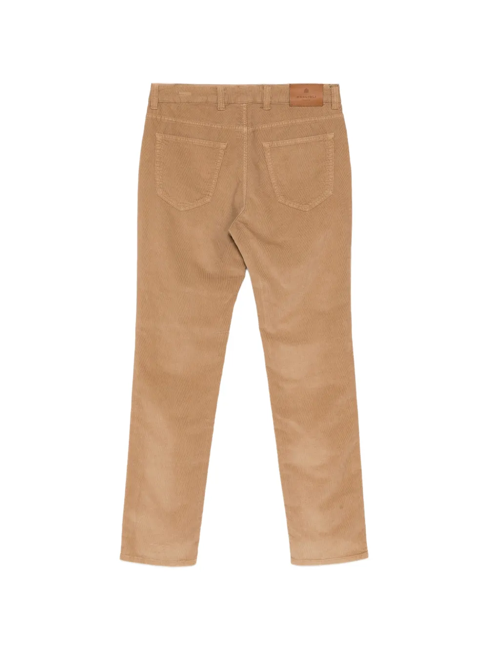 Boglioli Ribfluwelen straight broek Beige