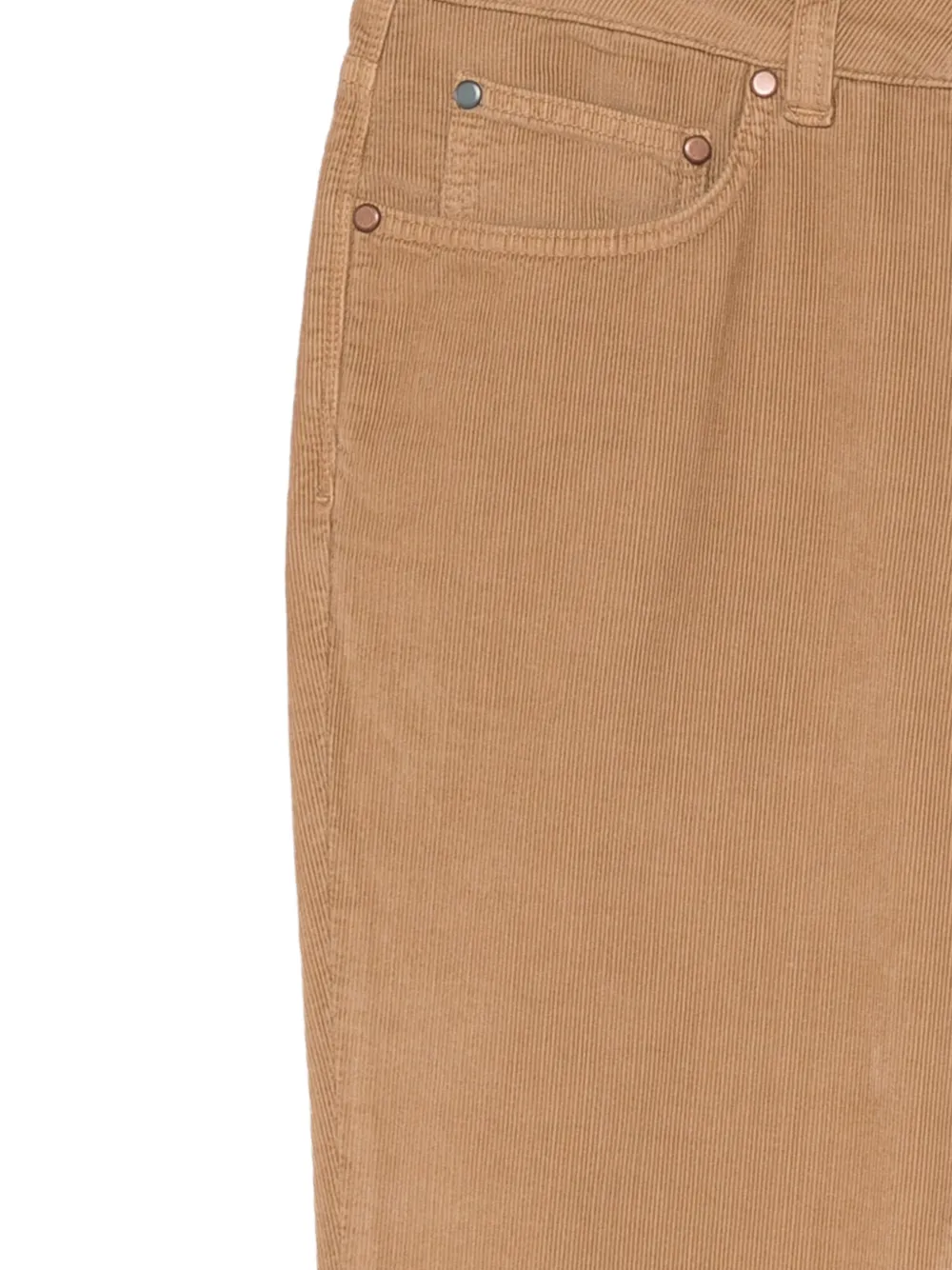 Boglioli Ribfluwelen straight broek Beige
