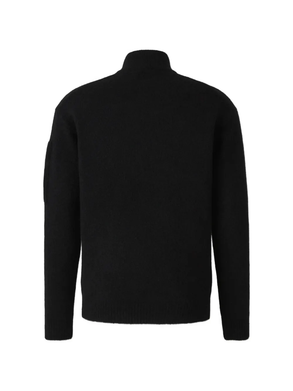 C.P. Company quarter-zip Lens-detail sweater Zwart