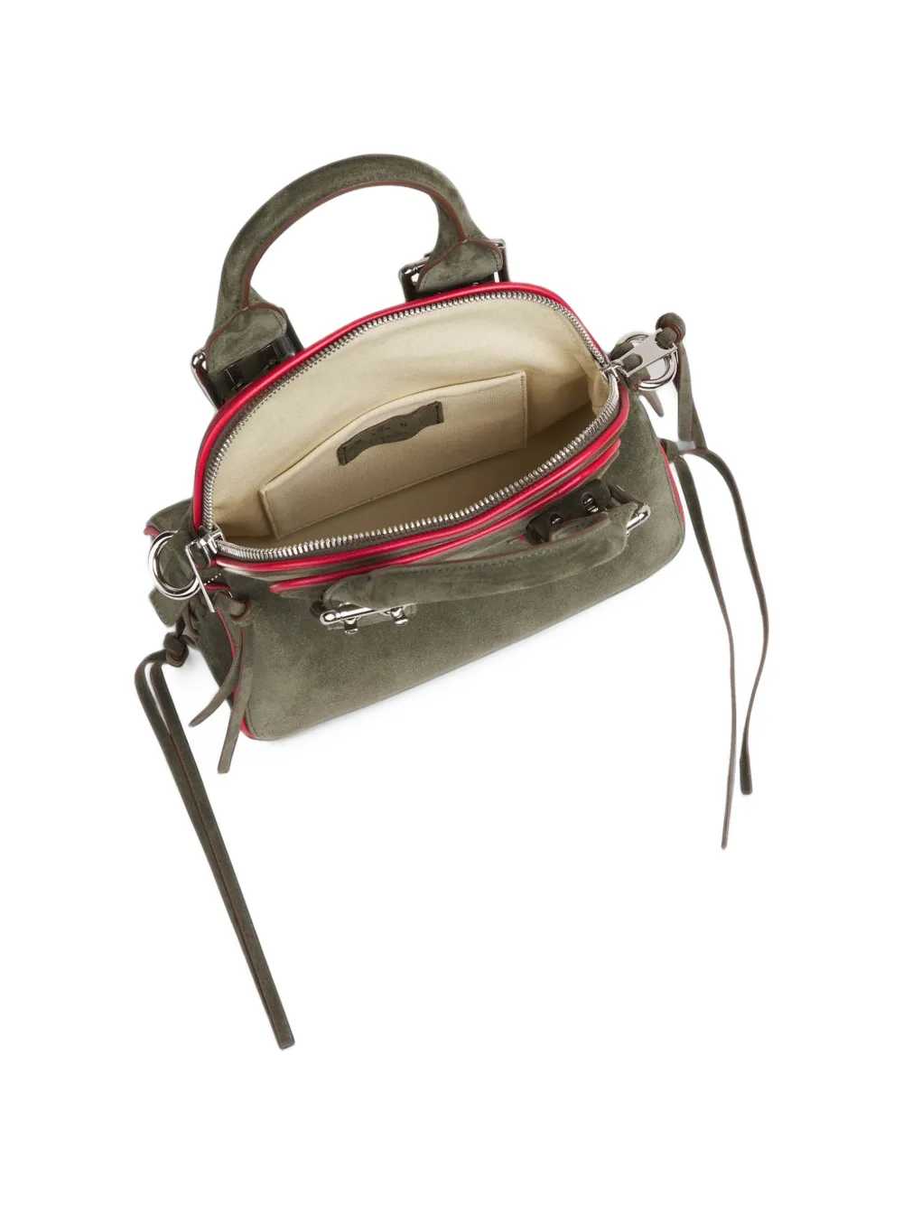 Marni small Belte buckle-detail eyelet-embellished tote bag Groen