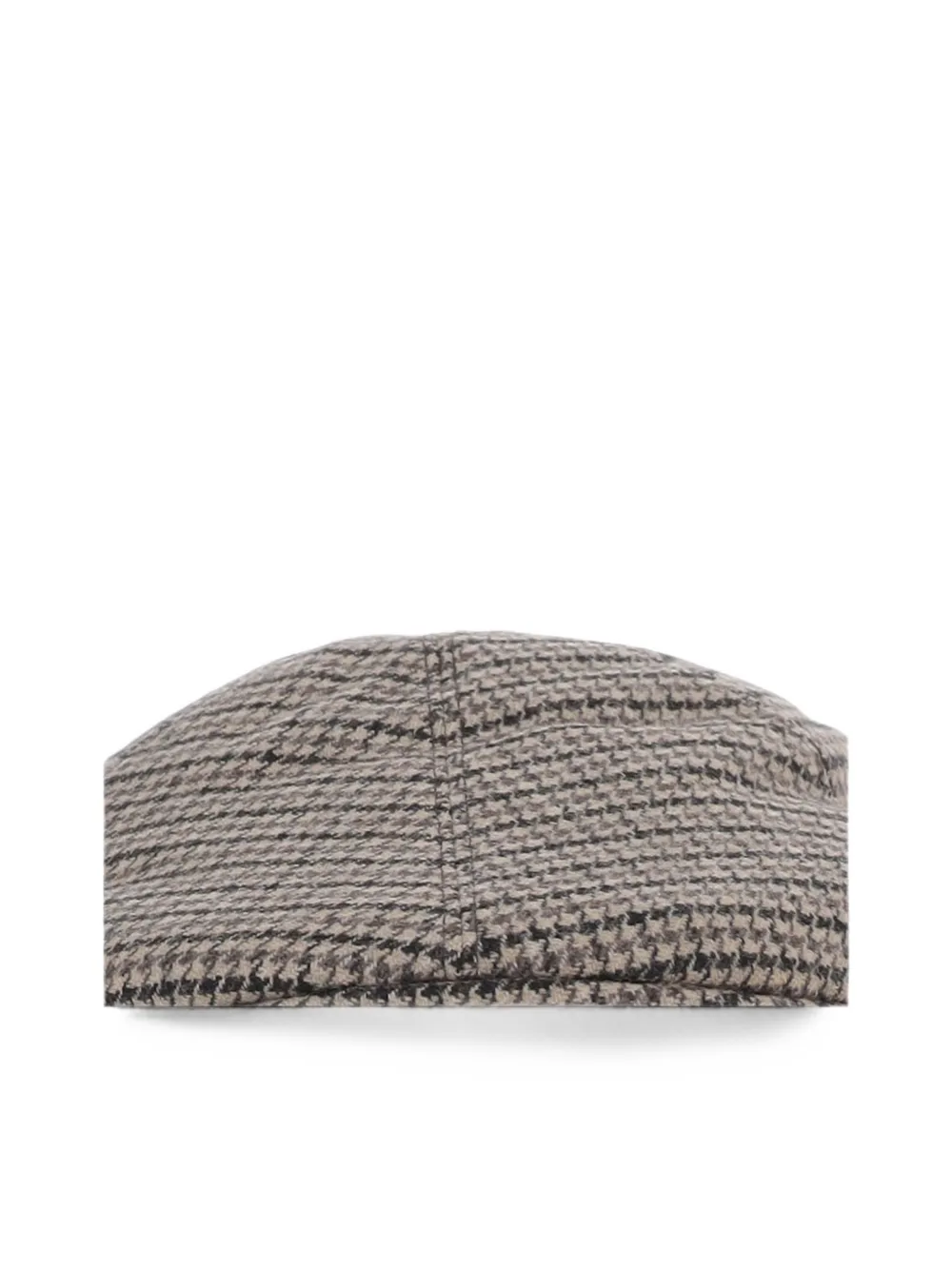 Tagliatore houndstooth-pattern flat cap Bruin