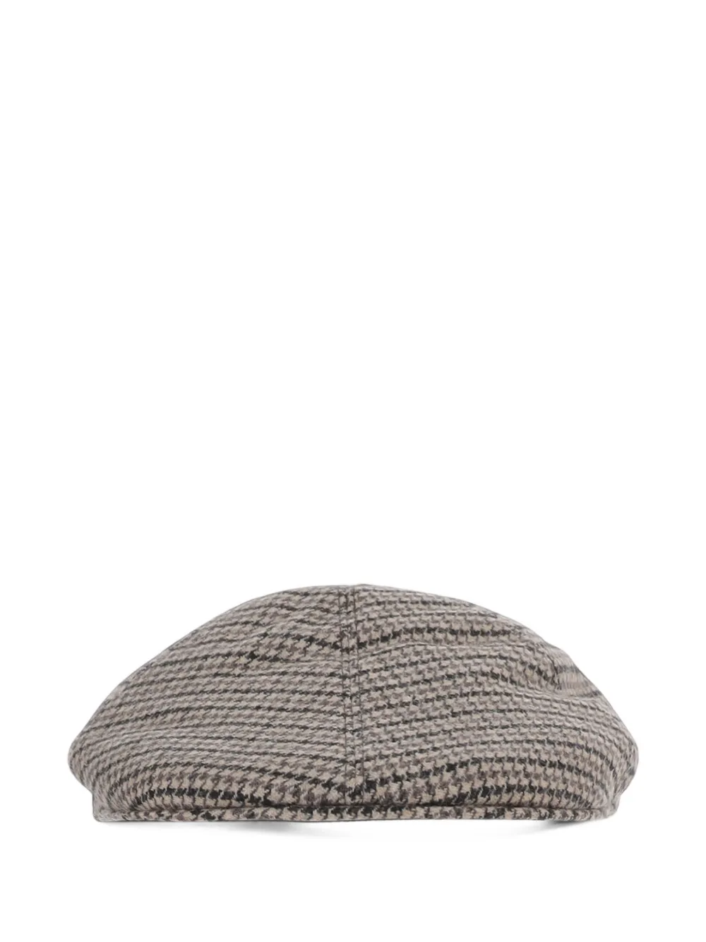 Tagliatore houndstooth-pattern flat cap Bruin