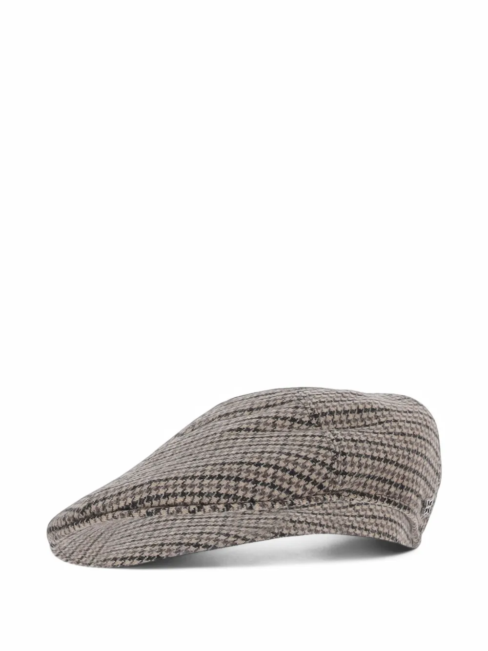 Tagliatore houndstooth-pattern flat cap Bruin