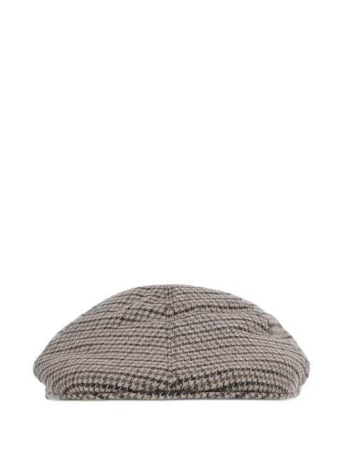 Tagliatore houndstooth-pattern flat cap