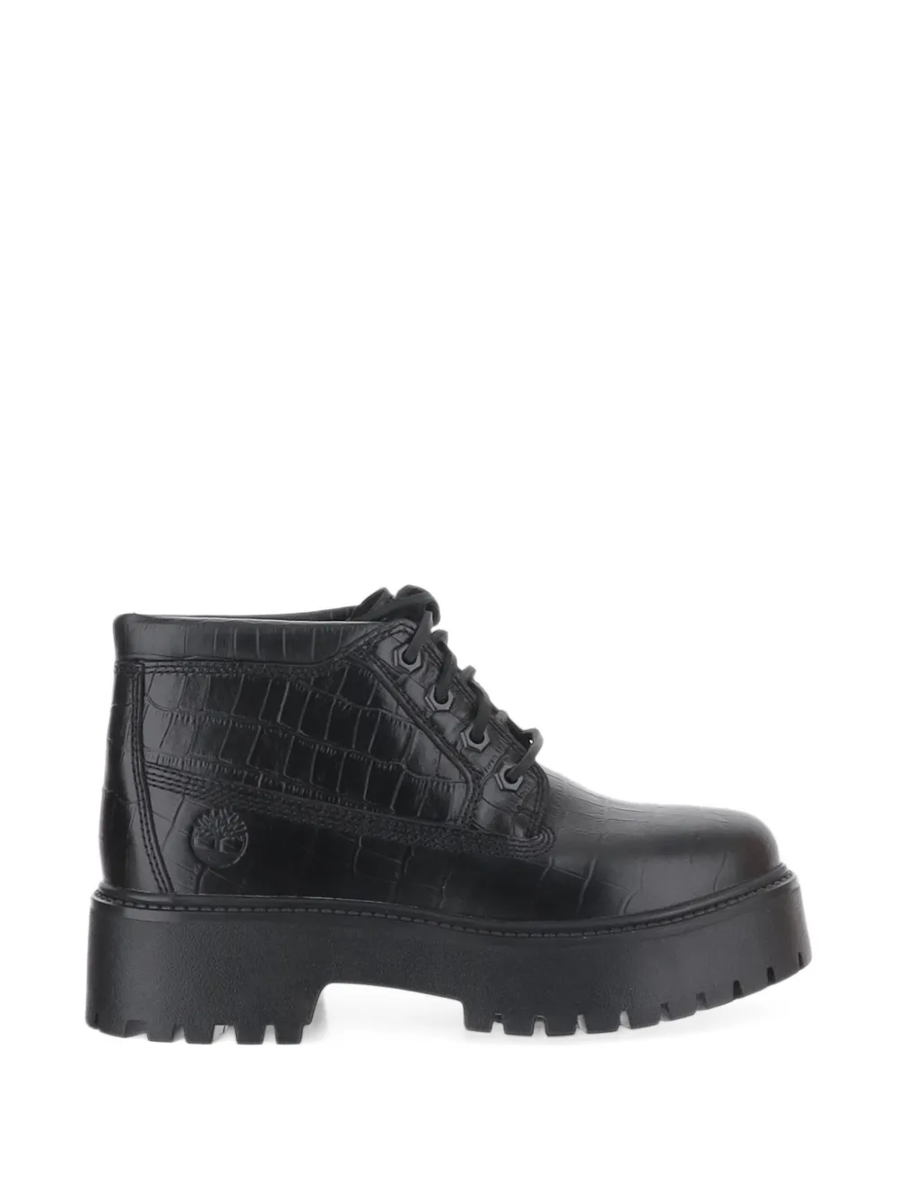 Timberland Mid Stone Street crocodile-effect ankle boots - Black