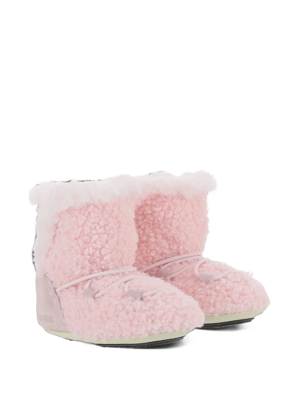 Moon Boot Kids Crib teddy ankle boots - Rosa
