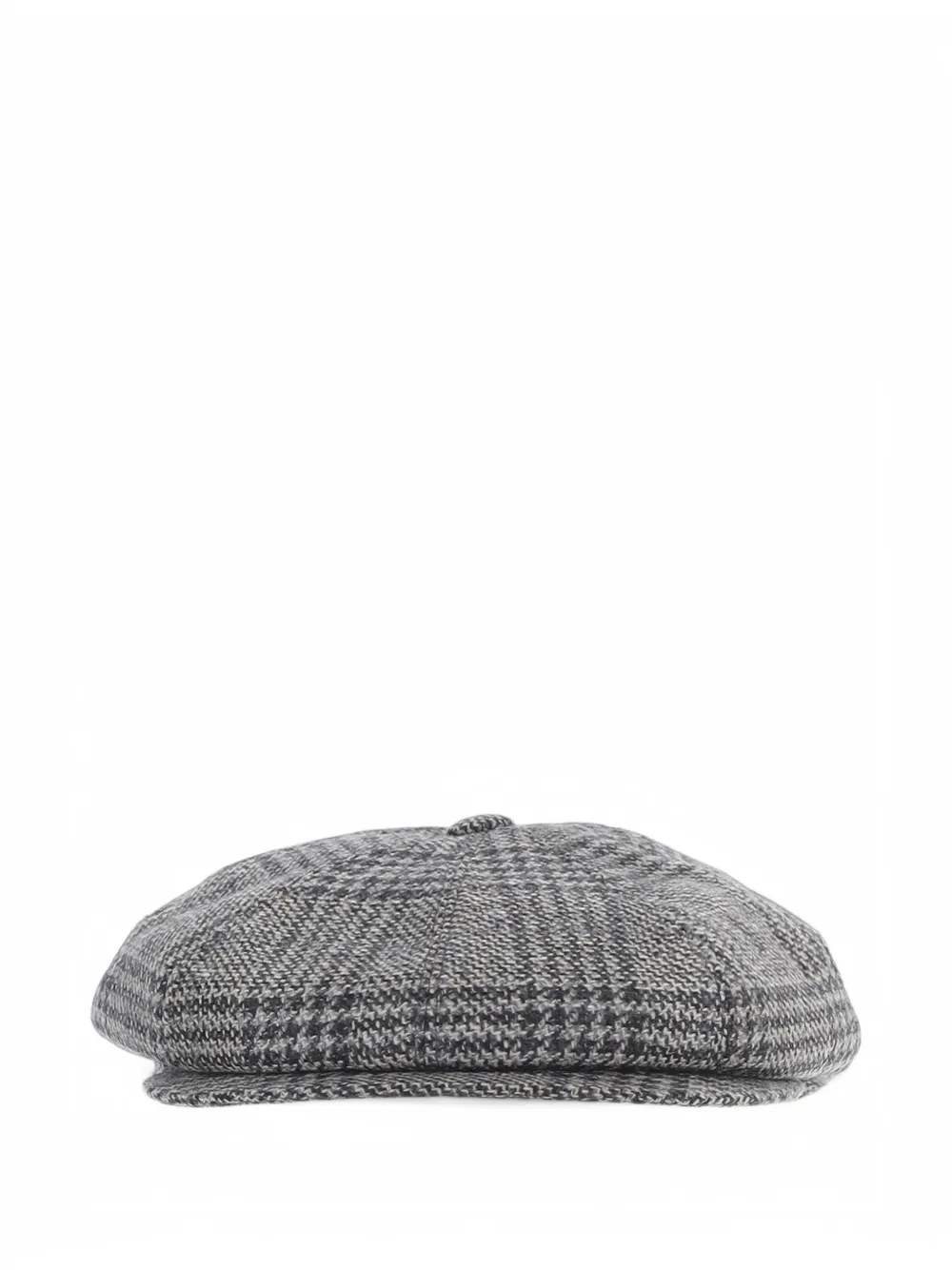 Tagliatore check-pattern wool-blend flat cap Grijs