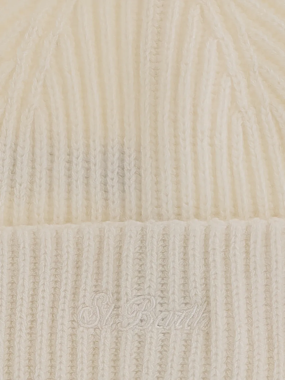 MC2 Saint Barth ribbed-knit cashmere beanie hat Beige