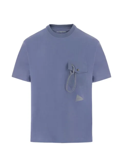 and Wander carabiner-detail pocket T-shirt