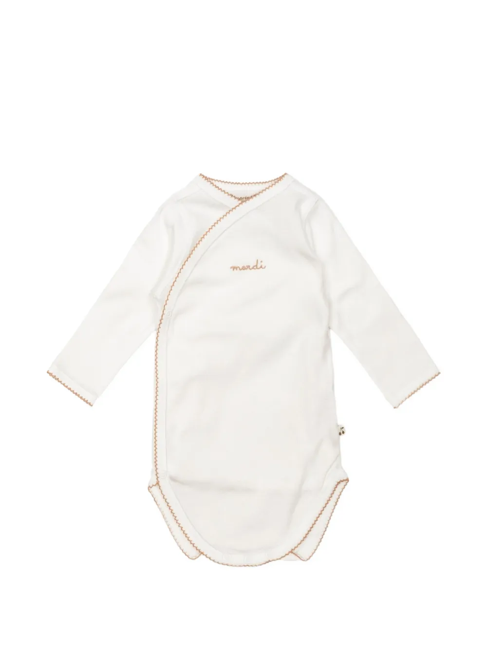 Bonpoint embroidered wrap-style bodysuit (set of seven) Wit