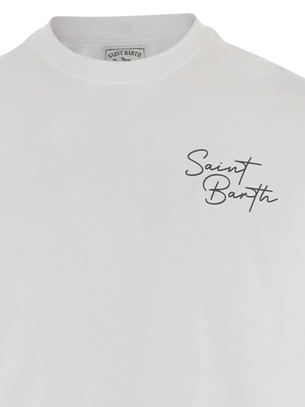 MC2 Saint Barth Delmar oversized logo-print cotton T-shirt Wit