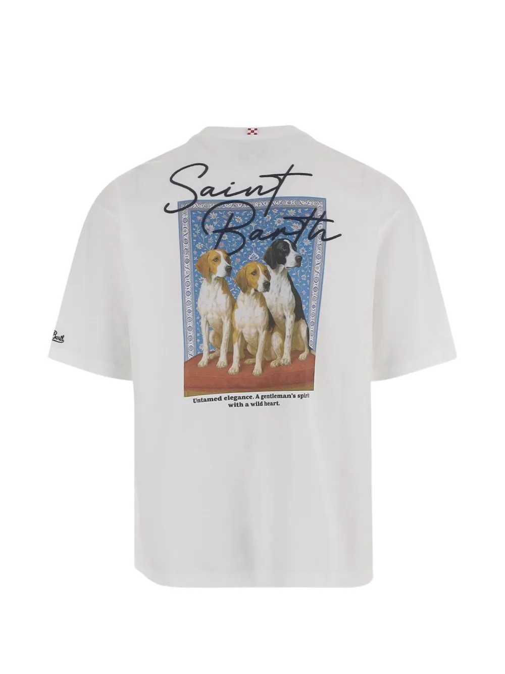 MC2 Saint Barth Delmar oversized logo-print cotton T-shirt Wit