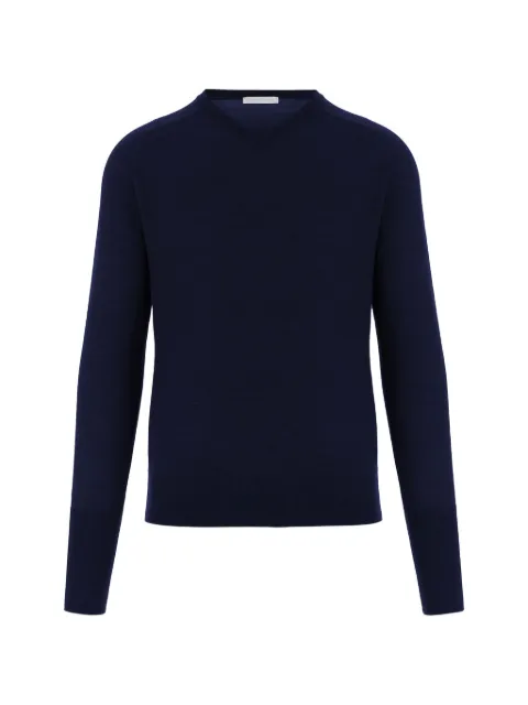 OLIVER LATTUGHI raglan-sleeve fine-knit sweater