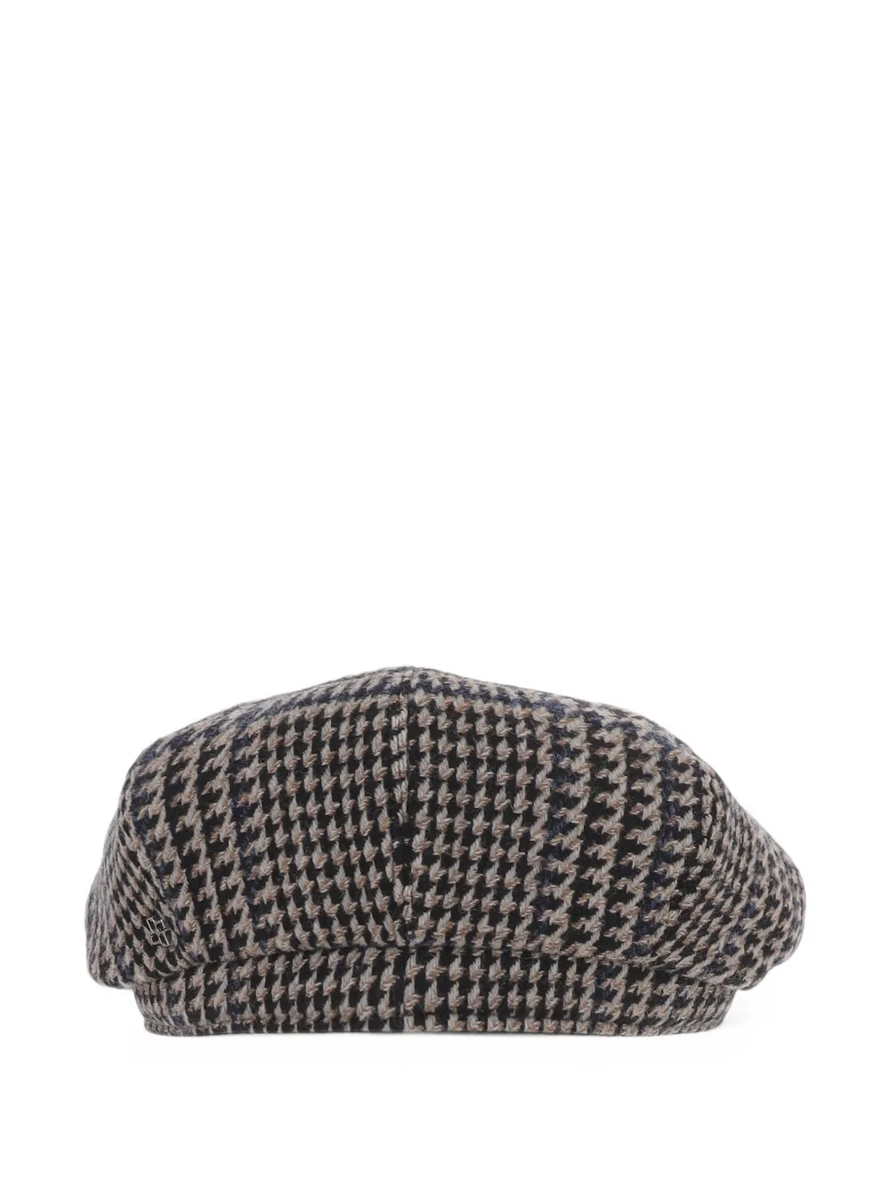 Tagliatore houndstooth-pattern flat cap Zwart