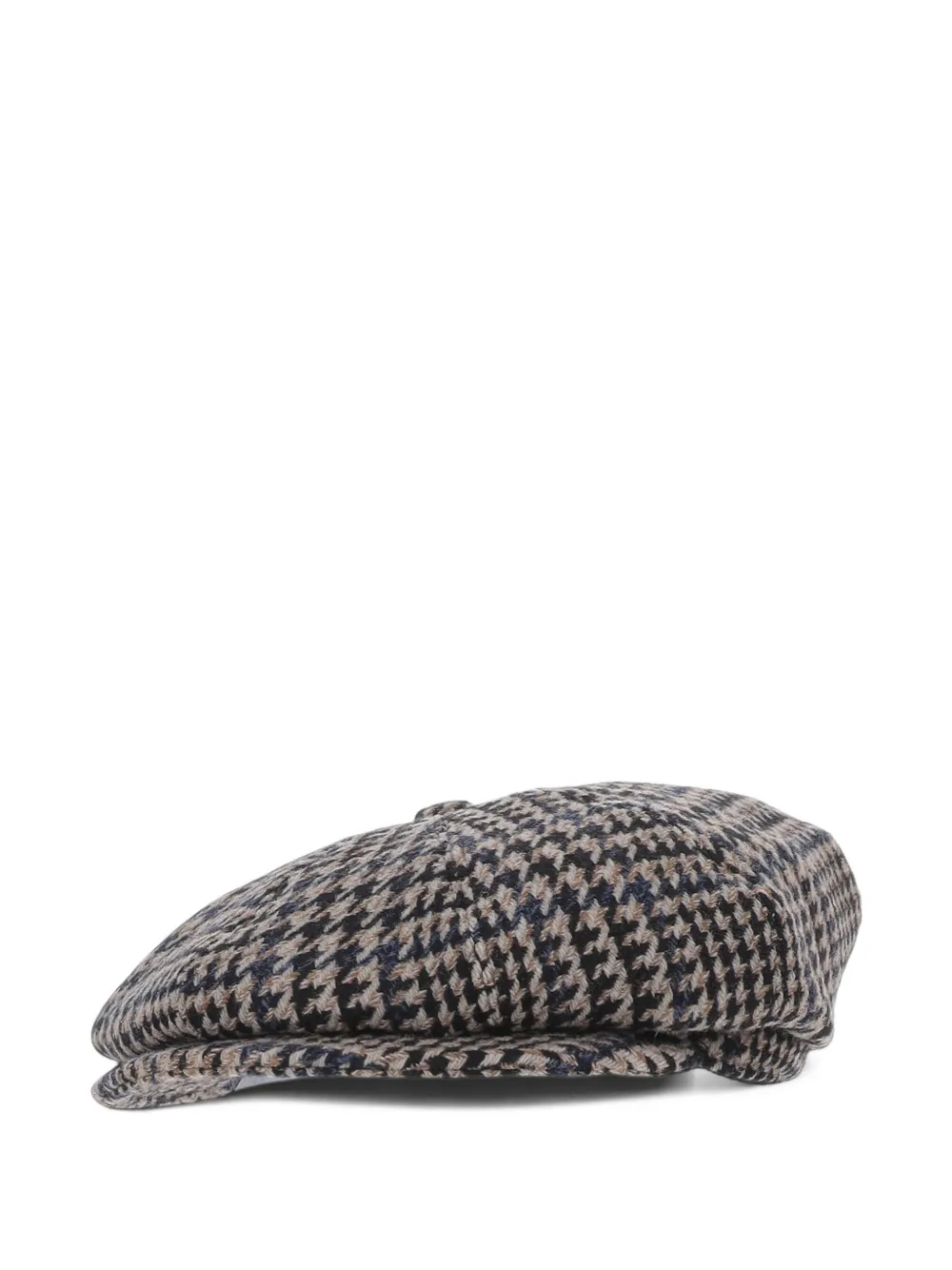 Tagliatore houndstooth-pattern flat cap Zwart