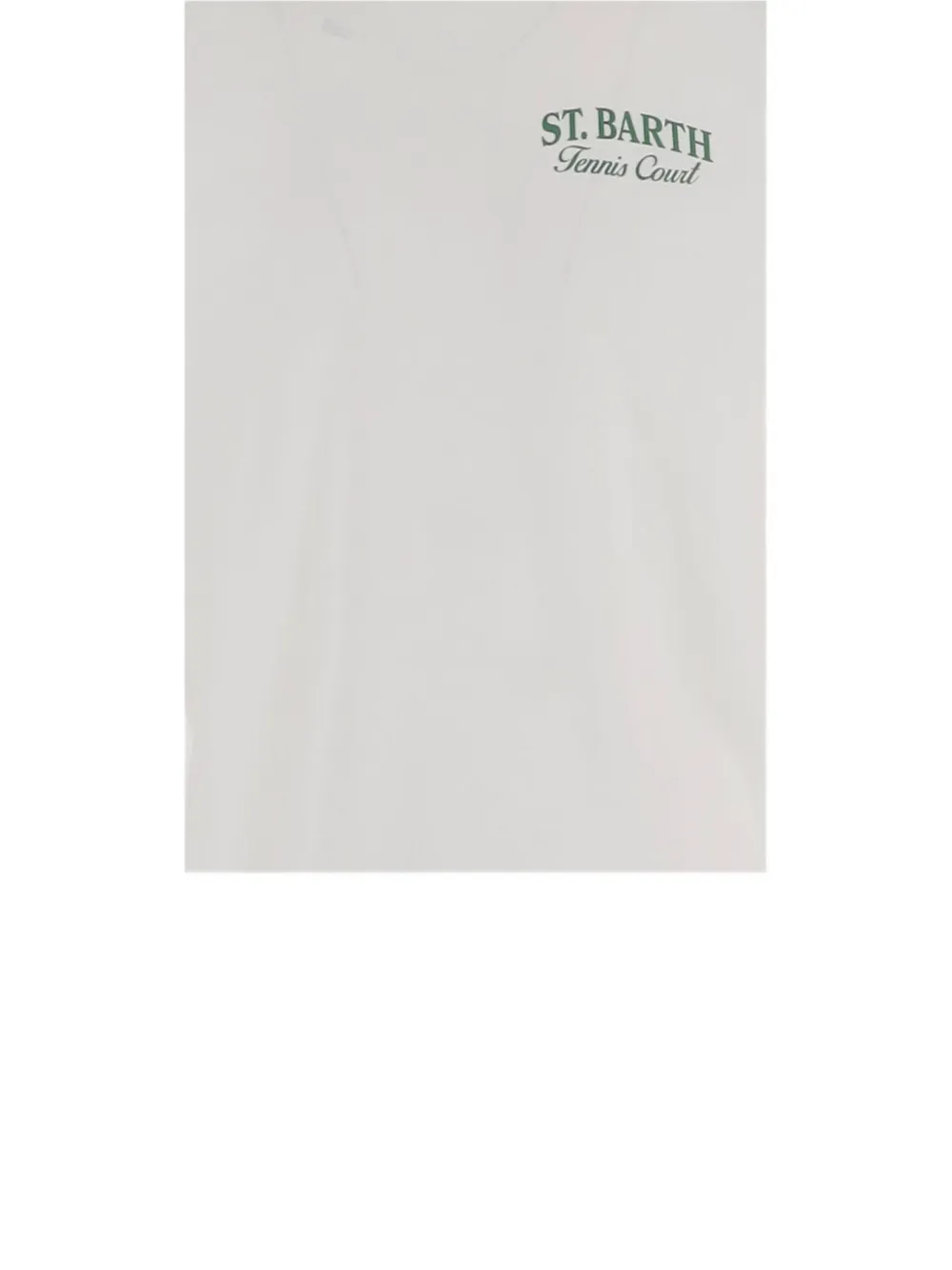 MC2 Saint Barth Off white Arnott cotton T-shirt with Tennis Court print
