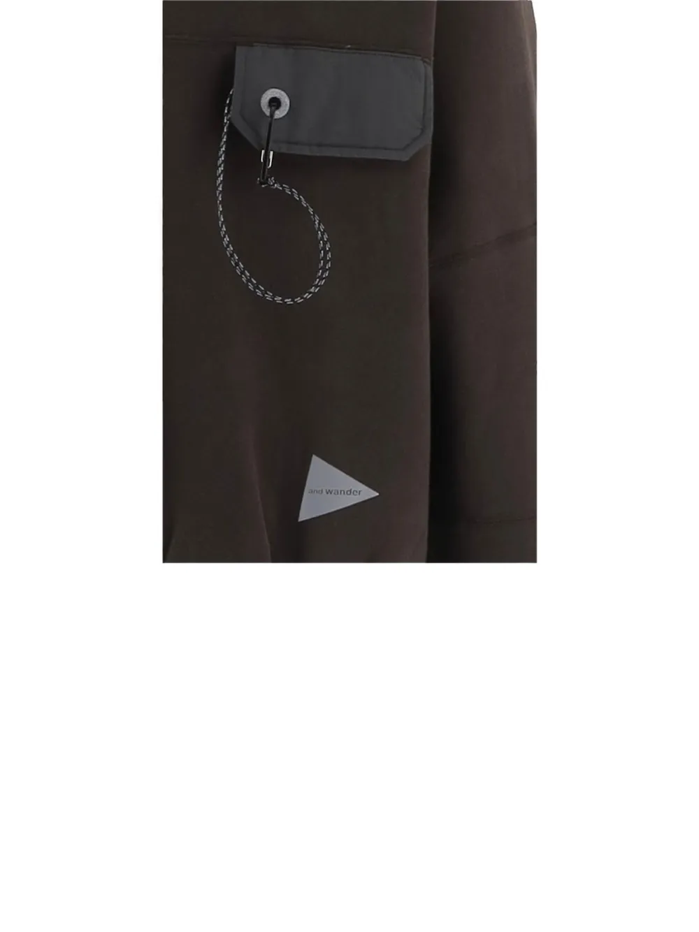 and Wander patch-pocket exposed-seam sweatshirt Bruin