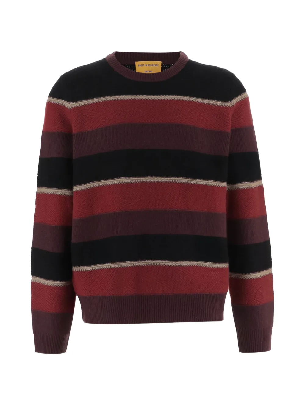 Guest In Residence striped cashmere sweater Rood