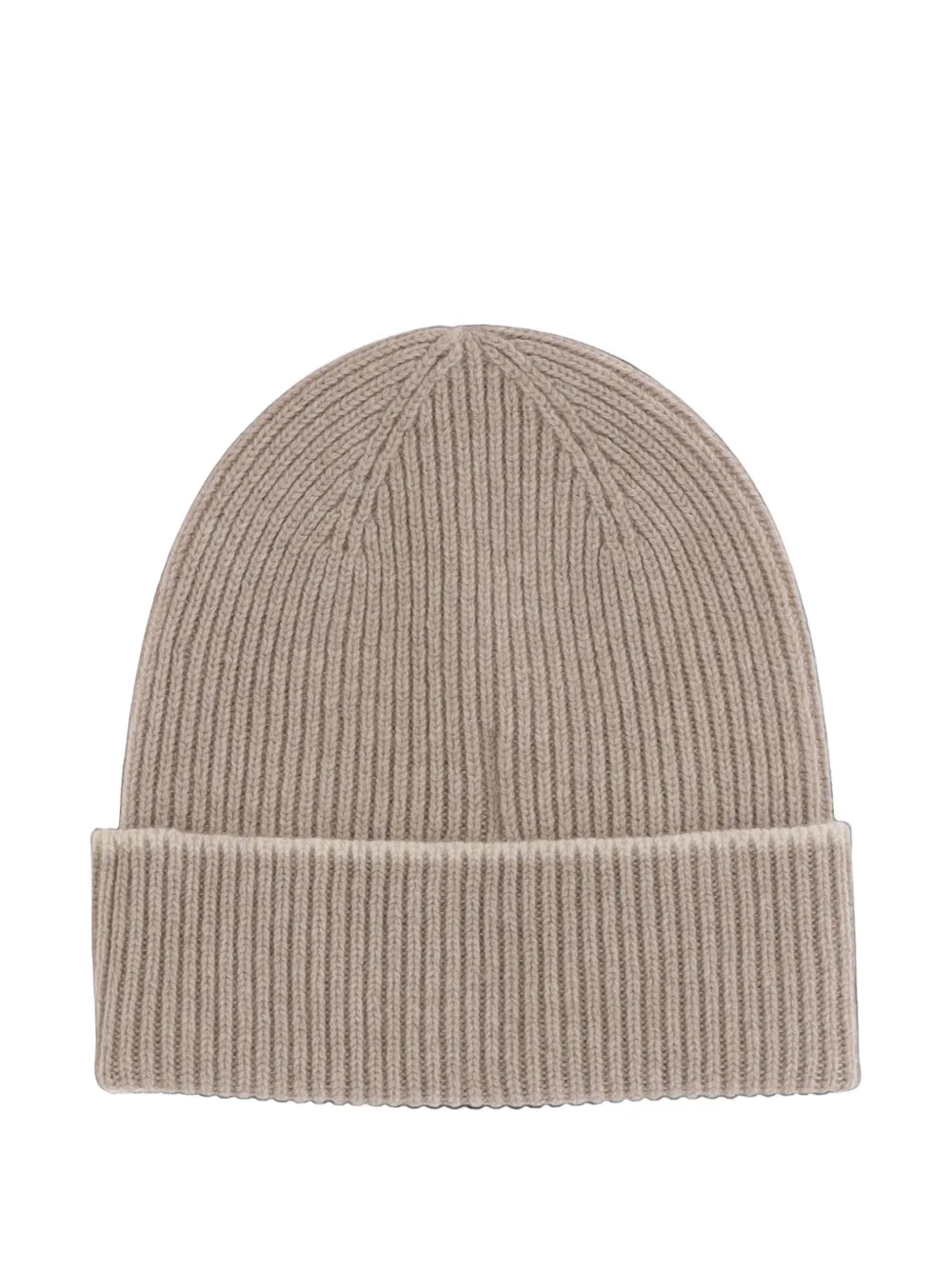 MC2 Saint Barth logo-embroidered ribbed-knit beanie hat Beige