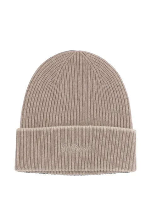 MC2 Saint Barth logo-embroidered ribbed-knit beanie hat