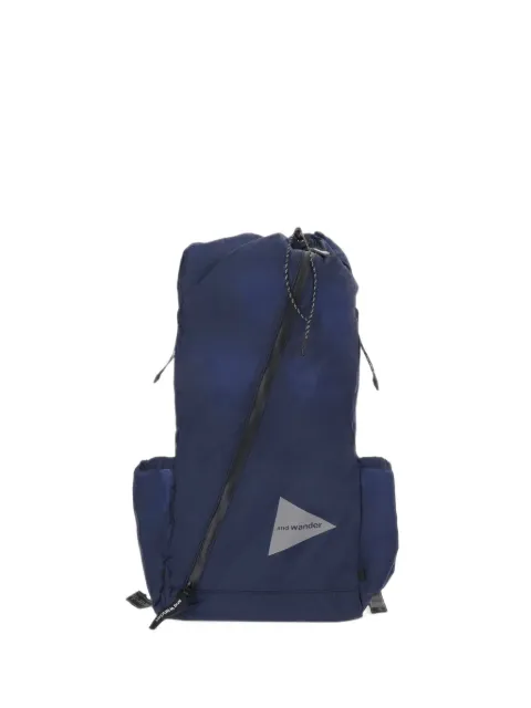 and Wander logo-print panelled backpack