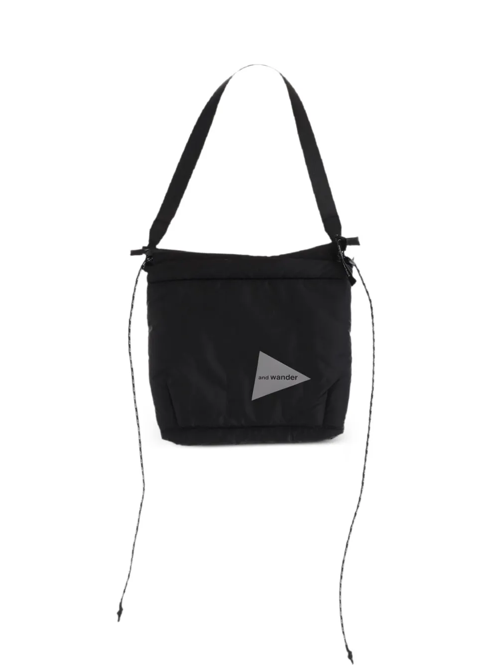 and Wander logo-print drawstring mini shoulder bag - Nero