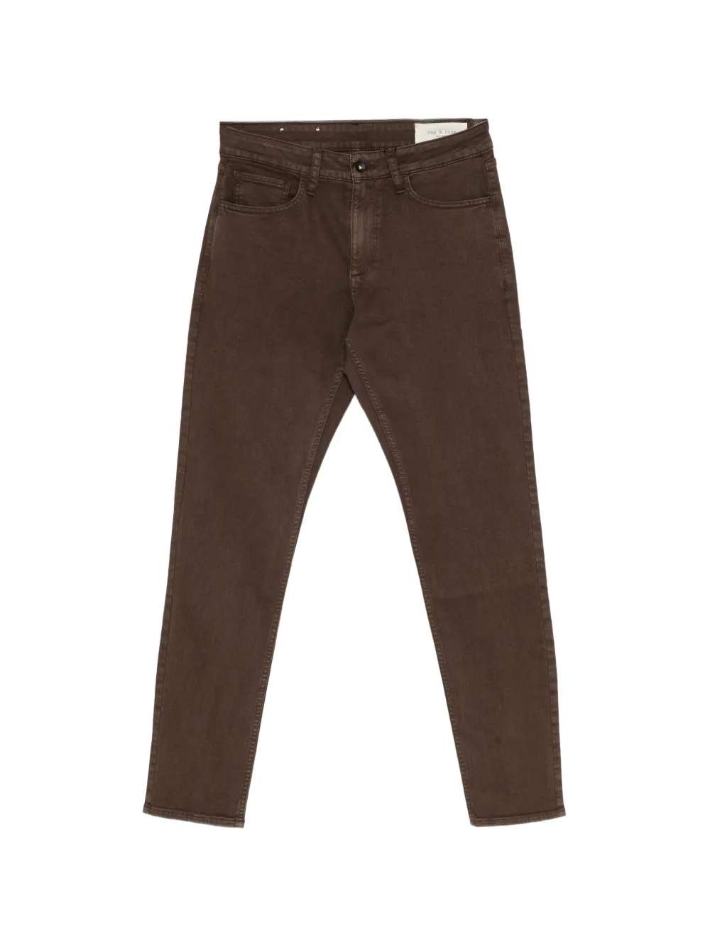 rag & bone garment-dyed jeans - Marrone