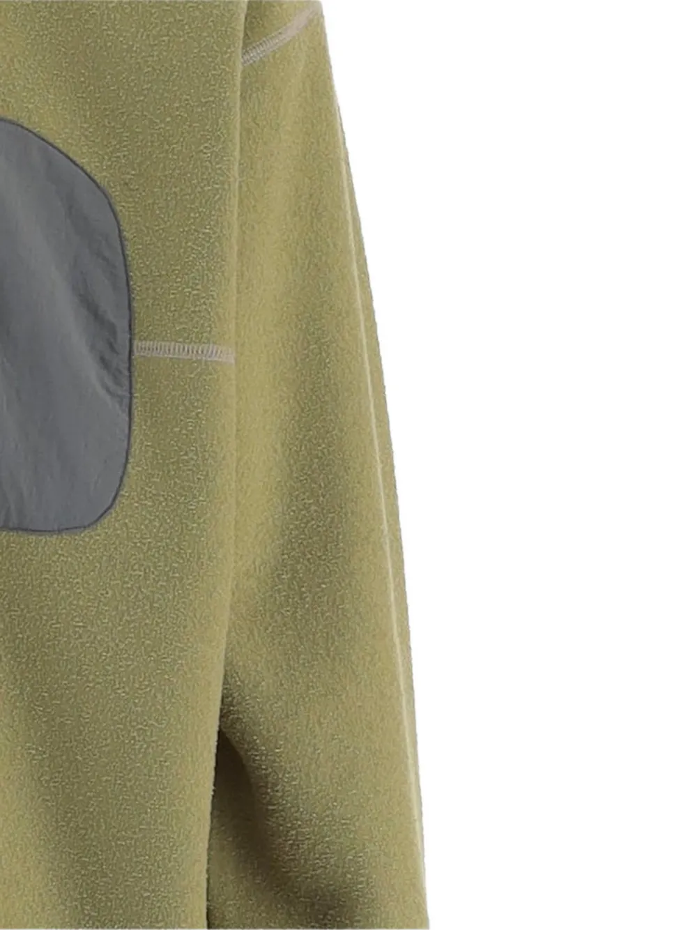 and Wander patch-pocket exposed-seam sweater Groen